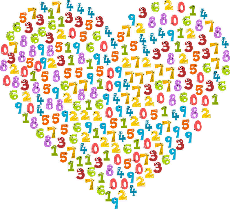 Heart with Numbers